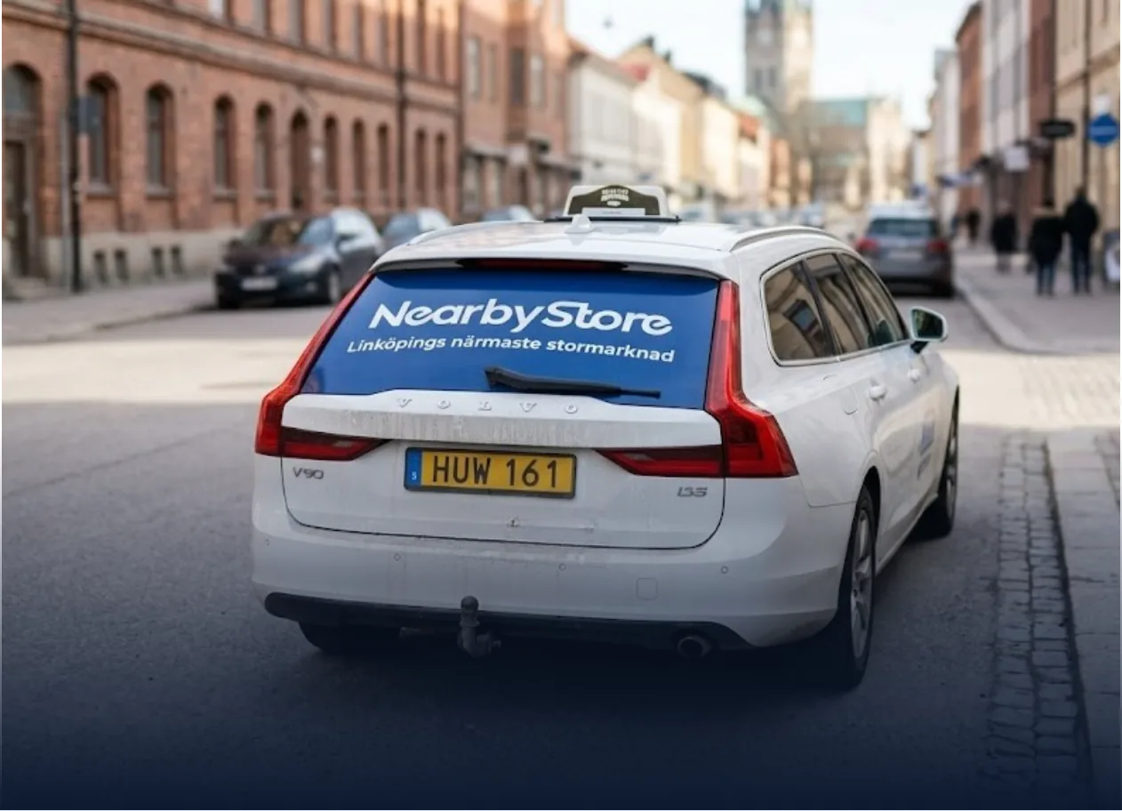 Taxireklam – utomhusreklam i Linköping
